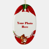 kerstfoto-Lijst Keramisch Ornament (Rechts)