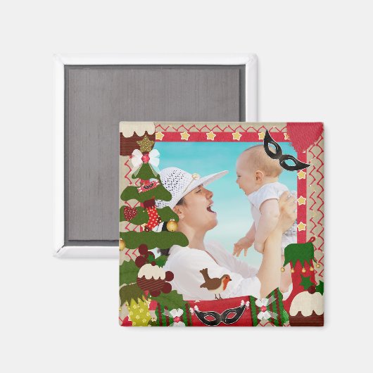 kerstfoto-Lijst Magneet (Voorkant / Achterkant)