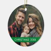 Kerstfoto-Lijst - Modern Keramisch Ornament (Links)