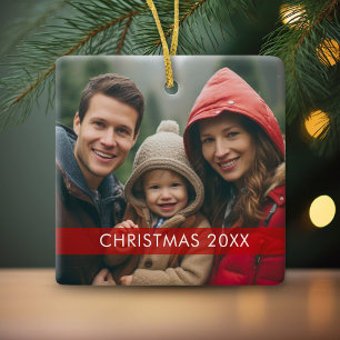 Kerstfoto-Lijst - Modern Keramisch Ornament