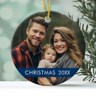 Kerstfoto-Lijst - Modern Keramisch Ornament
