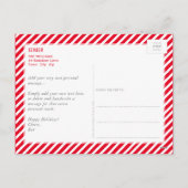 KERSTFOTO luxe glam goud geborsteld lijst Feestdagenkaart (Achterkant)