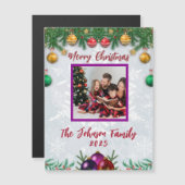 Kerstfoto magneet (Voorkant / Achterkant)