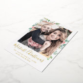 kerstfoto met Folie met kerstmis Folie Feestdagenkaart (Gedraaid)