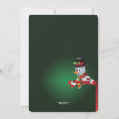 Kerstfoto met Frosty's lijst kerstkaart (Achterkant)