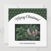 Kerstfoto met geïllustreerd boompatroon (Voorkant)