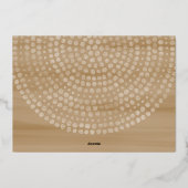 Kerstfoto - met gelukkigste Feestdagen in Gold (Achterkant)