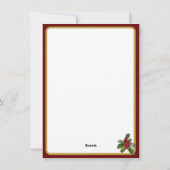 Kerstfoto met gouden engelen feestdagenkaart (Achterkant)