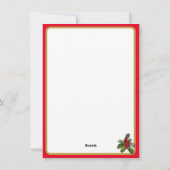 Kerstfoto met gouden engelen feestdagenkaart (Achterkant)