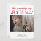 Kerstfoto met grappige kerstkaart (Voorkant)