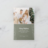 kerstfoto met kleine vulling feestdagen kaart (Binnen)