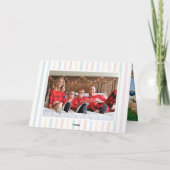 Kerstfoto met vrolijke uitstraling (Achterkant)