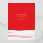 Kerstfoto met zilver folie kaart 'Bold Merry & Bri (Achterkant)