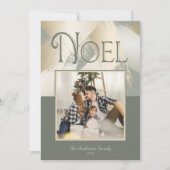 Kerstfoto Modern Gold Strokes Dinner Party Kaart (Voorkant)