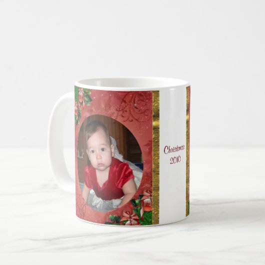 Kerstfoto Mok (Voorkant links)