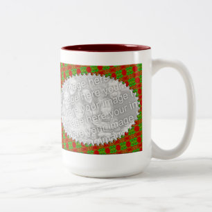 kerstfoto-Mok Tweekleurige Koffiemok