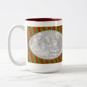 kerstfoto-Mok Tweekleurige Koffiemok (Links)