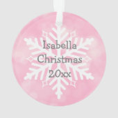 Kerstfoto, naam en jaarnaam ornament (achterkant)