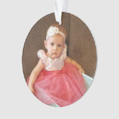 Kerstfoto, naam en jaarnaam ornament (voorkant)