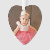 Kerstfoto, naam en jaarnaam ornament (voorkant)