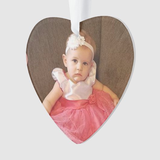 Kerstfoto, naam en jaarnaam ornament (voorkant)