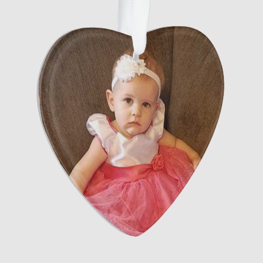 Kerstfoto, naam en jaarnaam ornament (voorkant)