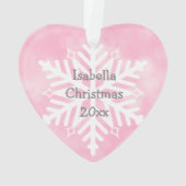 Kerstfoto, naam en jaarnaam ornament (achterkant)