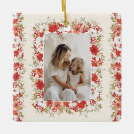 Kerstfoto Naam Jaar Gedateerd Keepsake Traditie Keramisch Ornament