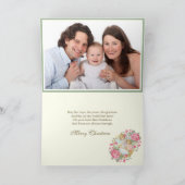 Kerstfoto Nativiteit Jezus engelen Holi Feestdagen Kaart (Binnen)