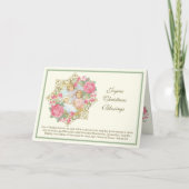 Kerstfoto Nativiteit Jezus engelen Holi Feestdagen Kaart (Voorkant)