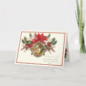 Kerstfoto Nativiteit Jezus Joseph Feestdagen Kaart (Voorkant)