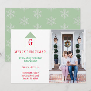 Kerstfoto Nieuw Home Deck De Zalen Verhuizen Feestdagenkaart