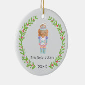 Kerstfoto Notenkraker Keramisch Ornament (Rechts)