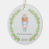 Kerstfoto Notenkraker Keramisch Ornament (Links)