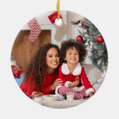Kerstfoto Notenkraker Keramisch Ornament (Achterkant)