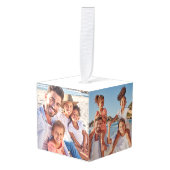 kerstfoto op maat decoratie (Voorkant hoekig)