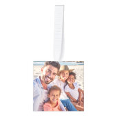 kerstfoto op maat decoratie (Voorkant)