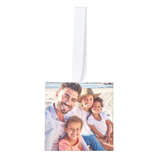 kerstfoto op maat decoratie (Voorkant)