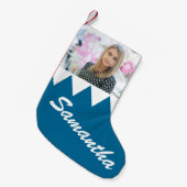 kerstfoto op maat kleine kerstsok (Voorkant (Hangend))
