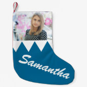 kerstfoto op maat kleine kerstsok (Voorkant)