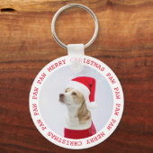 kerstfoto op maat sleutelhanger (Voorkant)