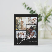 Kerstfoto Ornament, Fotocollage Kerst Briefkaart (Staand voorkant)