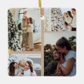 Kerstfoto Ornament, Fotocollage Kerst Keramisch Ornament (Voorkant)