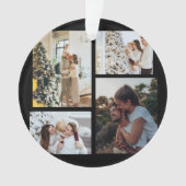 Kerstfoto Ornament, Fotocollage Kerst Ornament (voorkant)