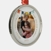 Kerstfoto Ornament | Gepersonaliseerde vakantie (Rechts)