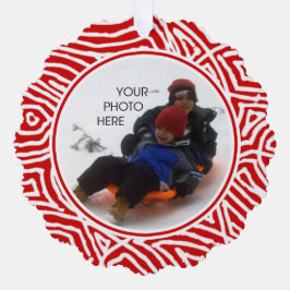 kerstfoto ornament kaart