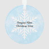 Kerstfoto Ornament Keepomwille (achterkant)