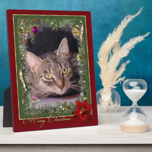 kerstfoto Plaque Fotoplaat (Zijkant)