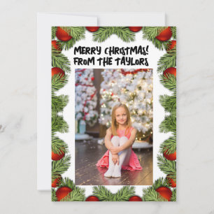 KERSTFOTO PLAT SCRIPT SCRIPT WENSKAART CUSTOM FEESTDAGENKAART