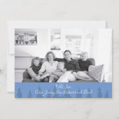 kerstfoto politieauto's Monogram foto Feestdagenkaart (Achterkant)